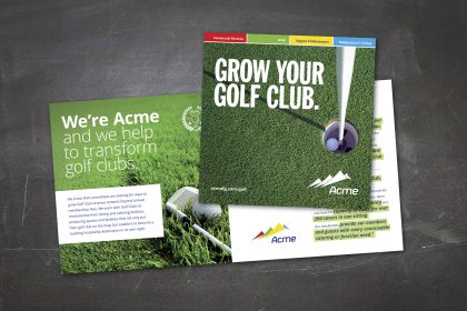 Acme Golf Flyer Design