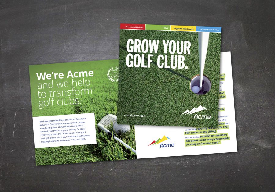 Acme Golf Flyer Design